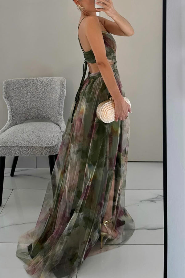 Adriana | Floral Print Maxi Dress