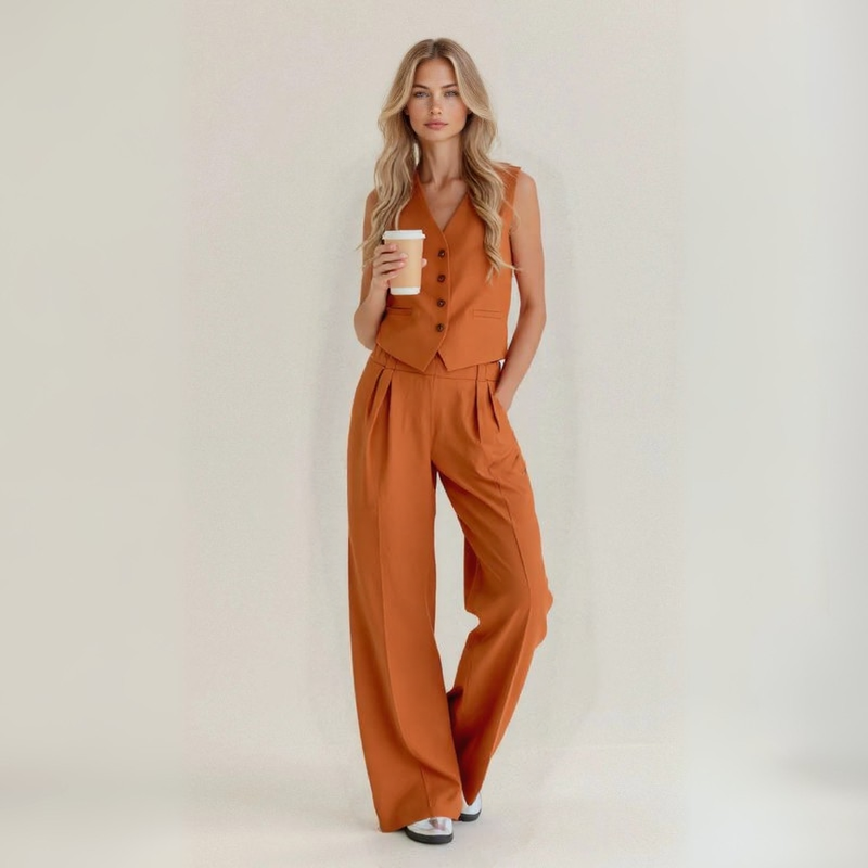 Serena | Handmade Linen Casual Outfit