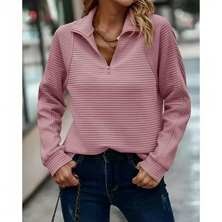 Lauren | Zip V-Neck Pullover