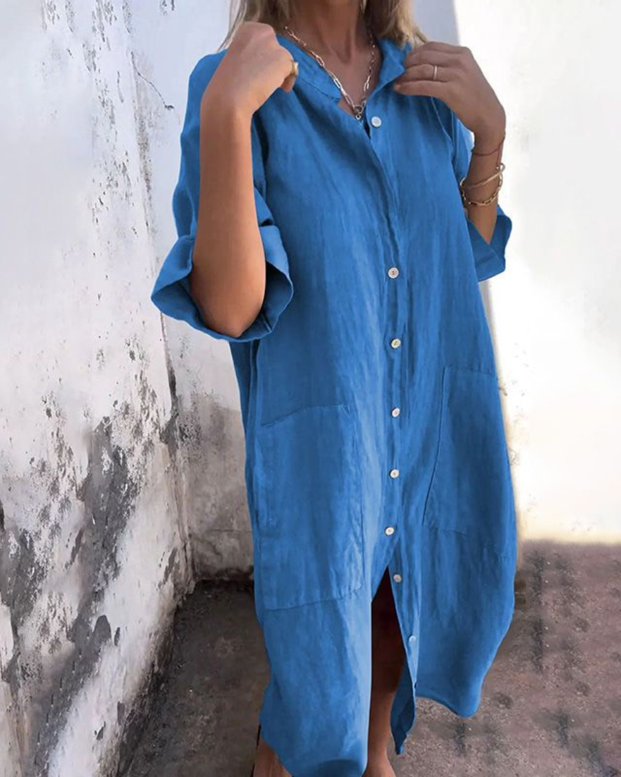 Leona | Boho Shirt Dress
