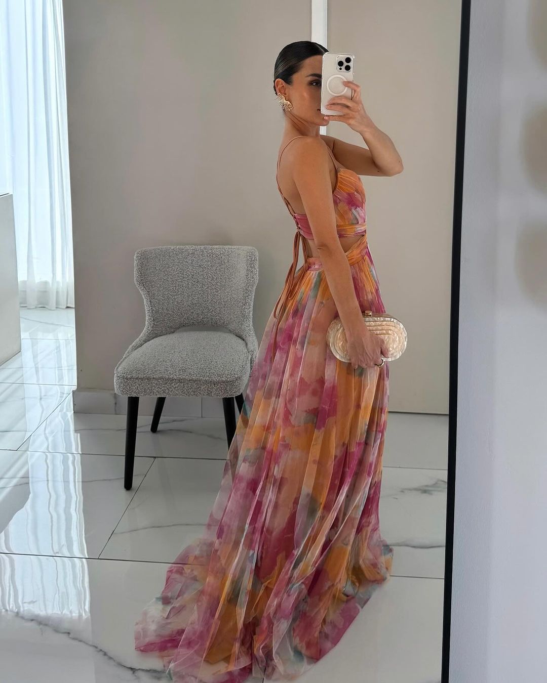 Adriana | Floral Print Maxi Dress