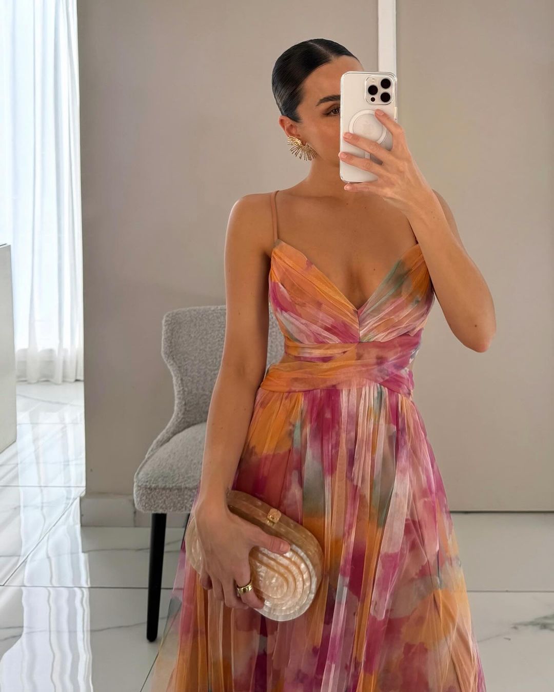 Adriana | Floral Print Maxi Dress
