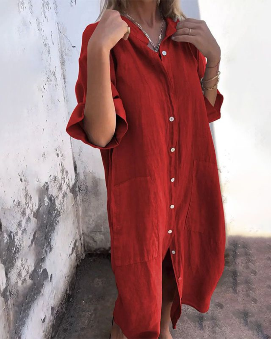 Leona | Boho Shirt Dress