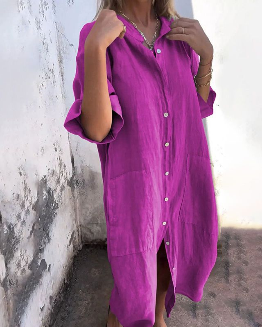 Leona | Boho Shirt Dress