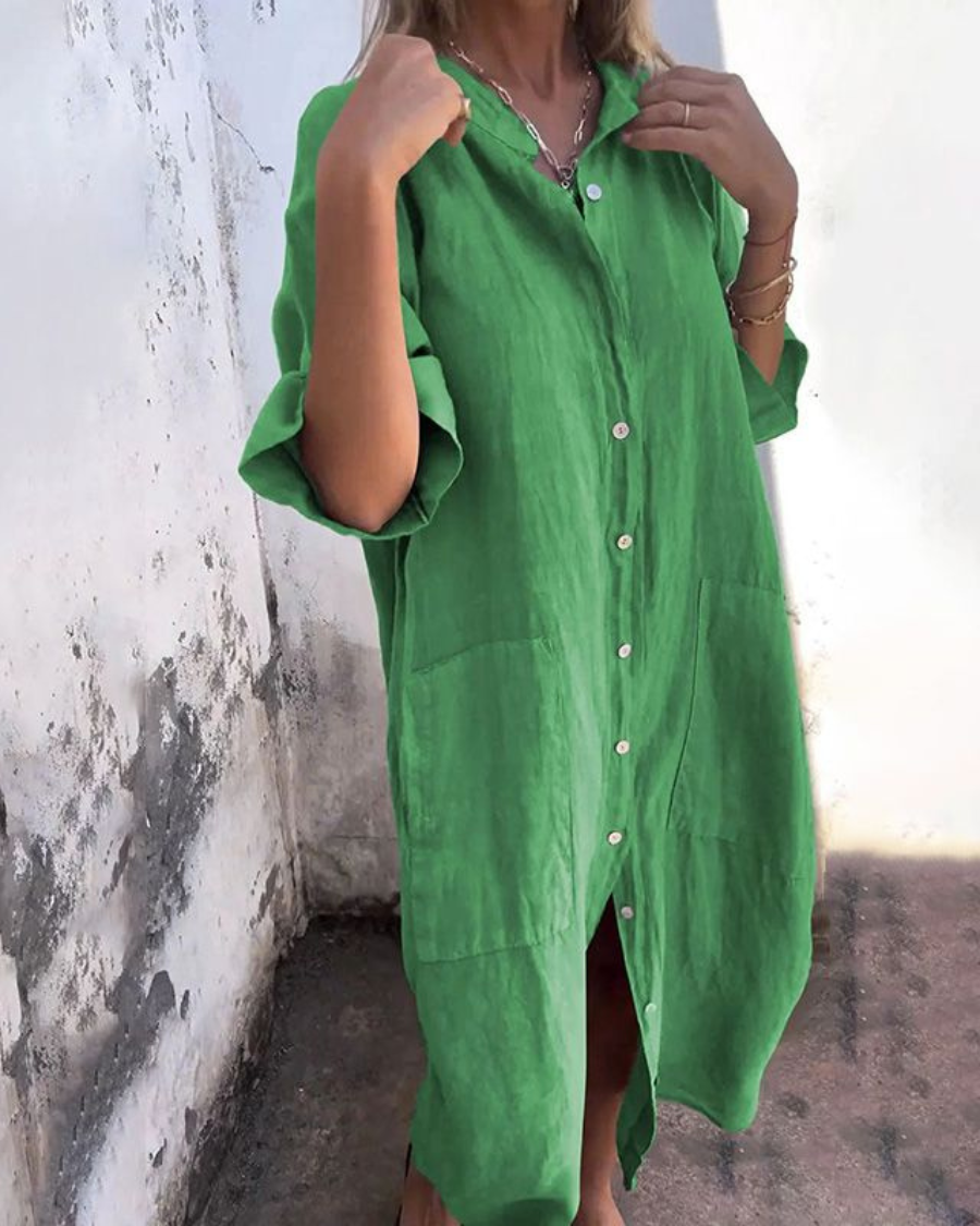 Leona | Boho Shirt Dress