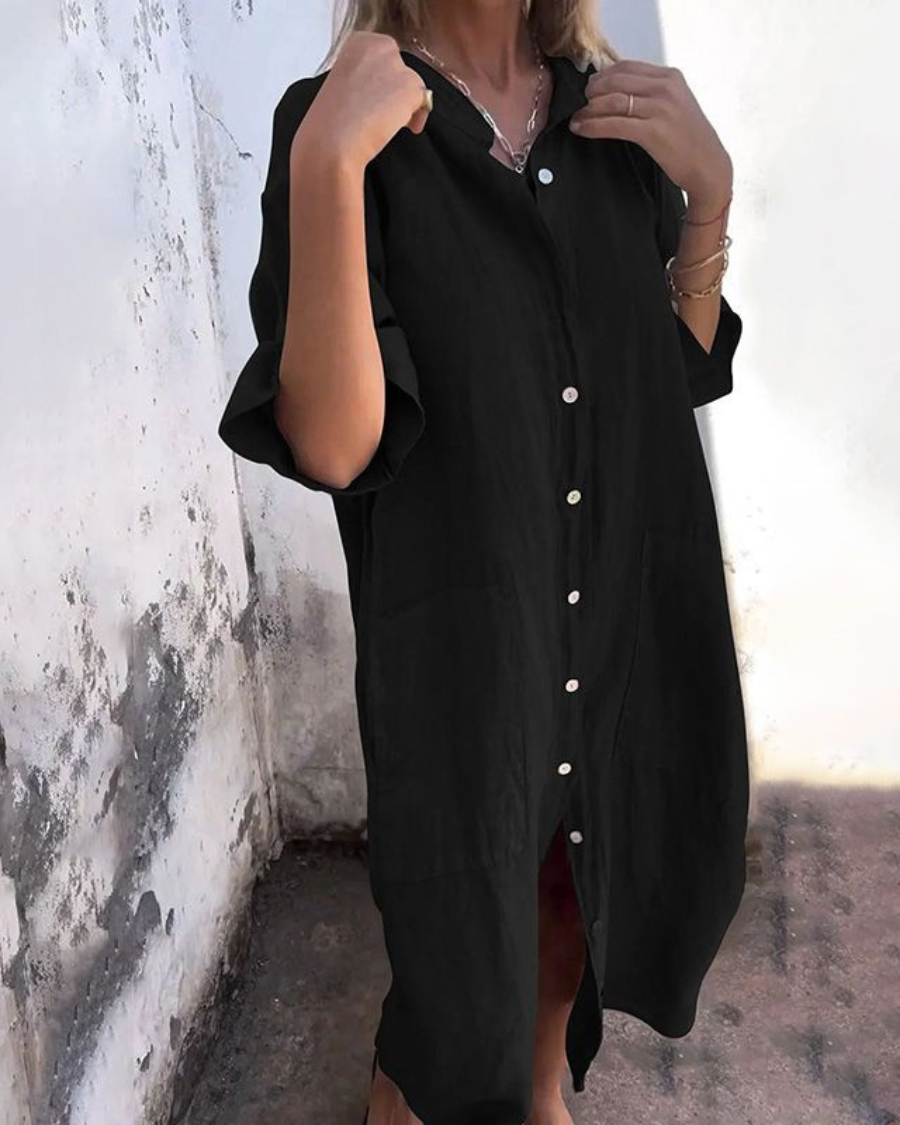 Leona | Boho Shirt Dress