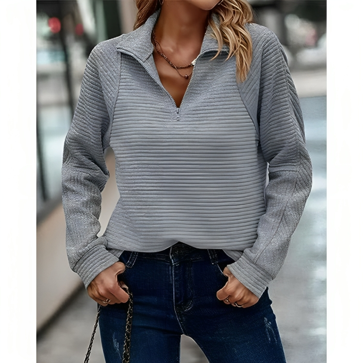 Lauren | Zip V-Neck Pullover