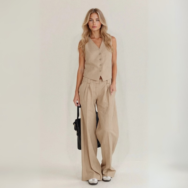 Serena | Handmade Linen Casual Outfit