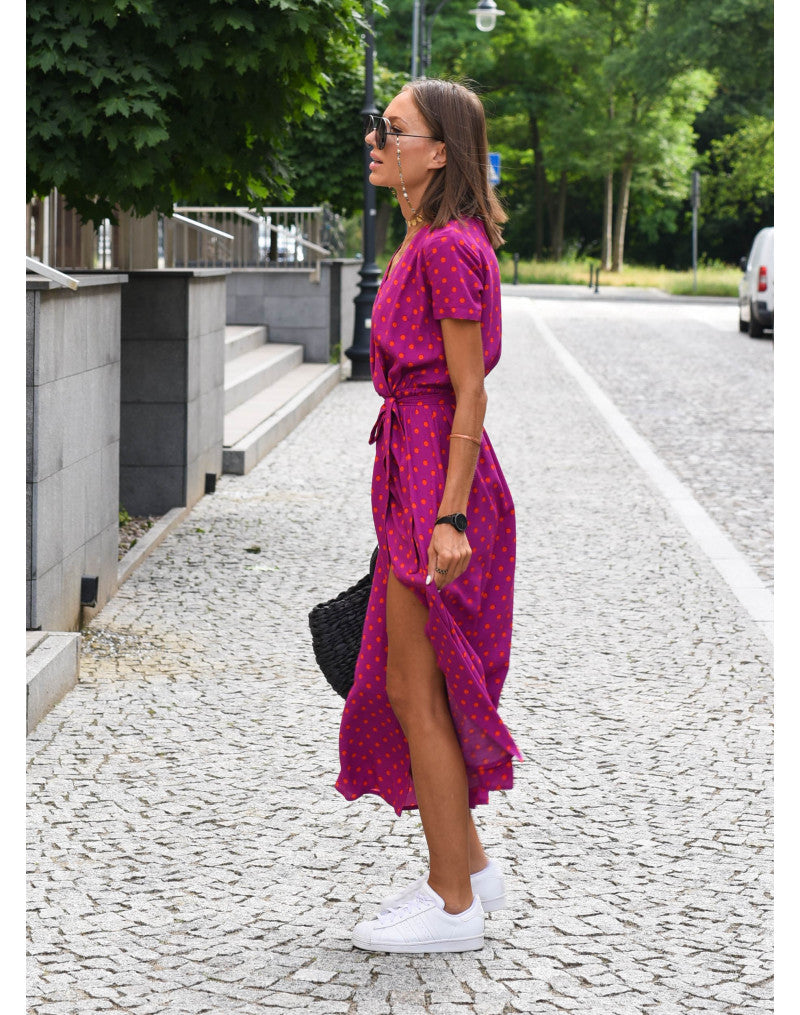 Mila | Floral Wrap Midi Dress