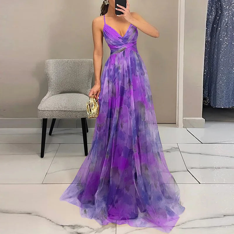Adriana | Floral Print Maxi Dress