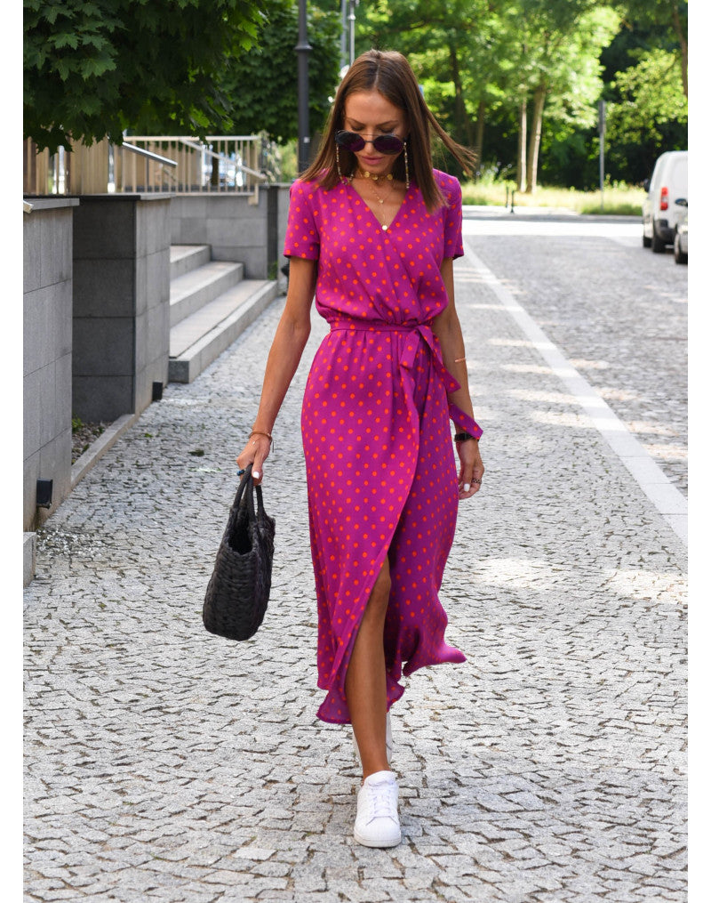 Mila | Floral Wrap Midi Dress