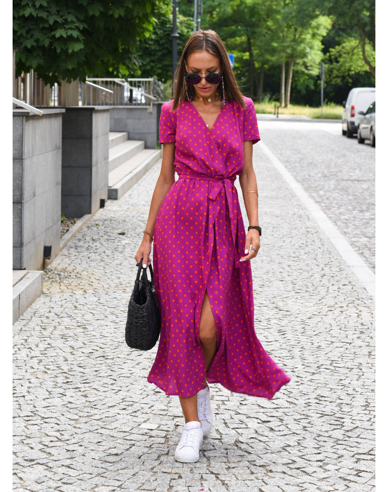 Mila | Floral Wrap Midi Dress