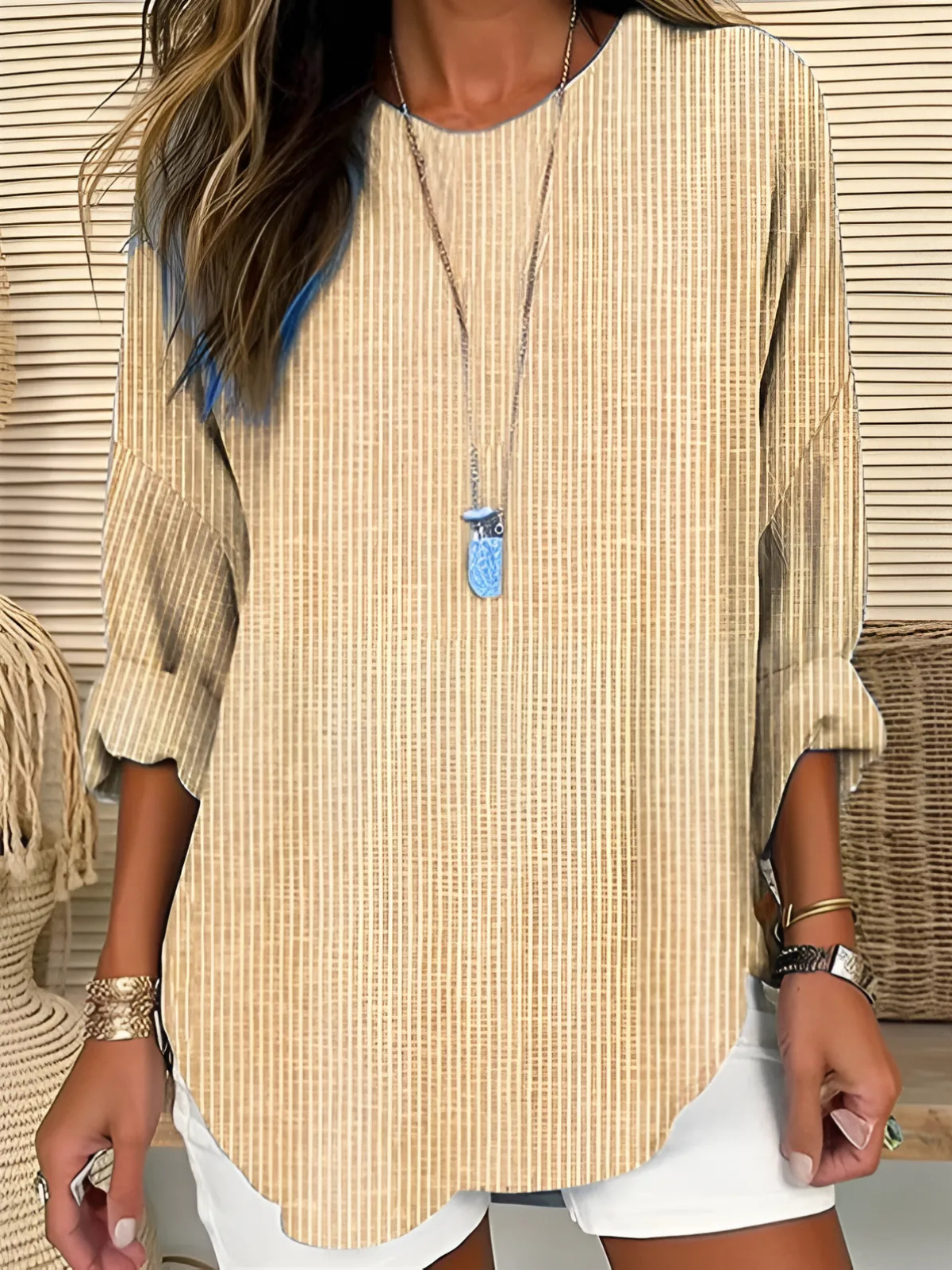 Julia – Relaxed Striped Tunic Top