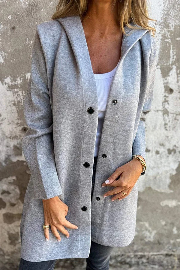 Nisa | Luxury hooded cardigan