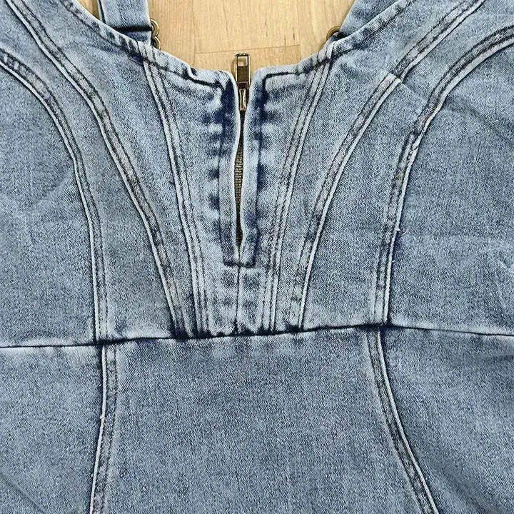 Anna | Denim Dress with adjustable straps