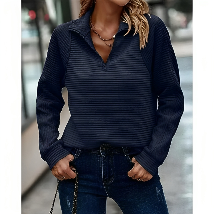 Lauren | Zip V-Neck Pullover
