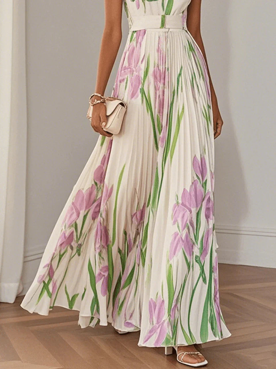 Evina | Elegant Floral Maxi Dress