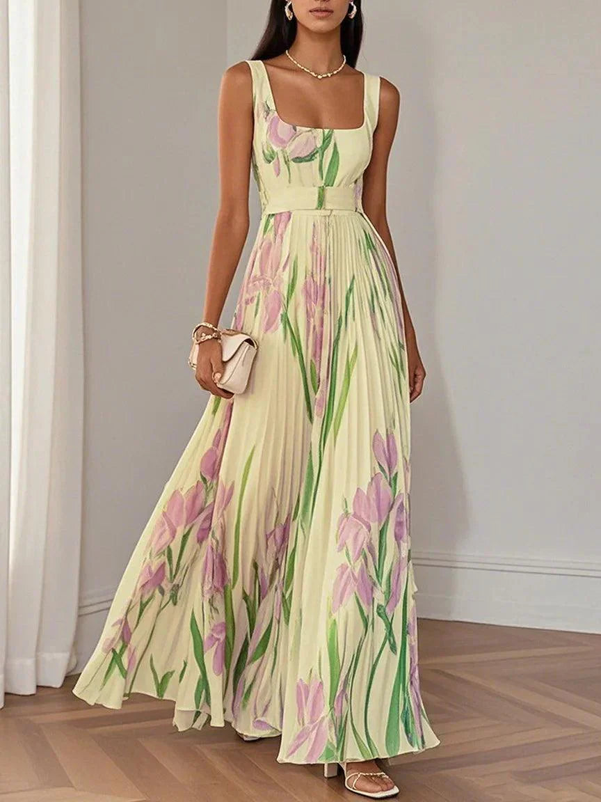 Evina | Elegant Floral Maxi Dress