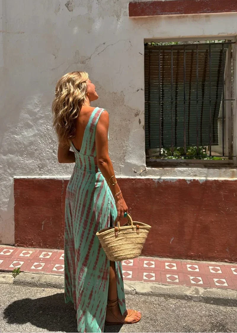 Linda | Tie-Dye Print Dress