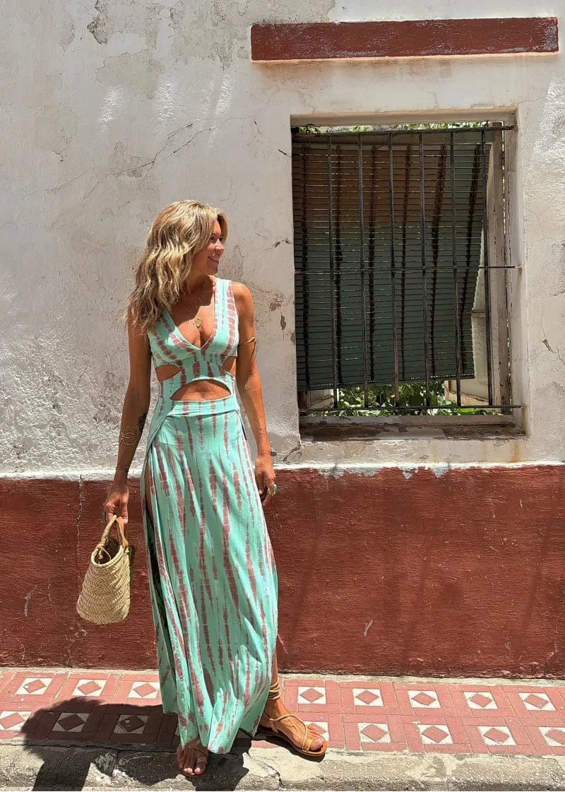 Linda | Tie-Dye Print Dress