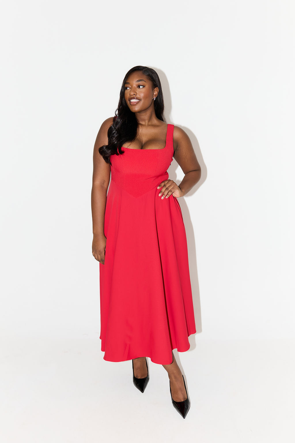 Emily | Timeless Flowy Midi Dress