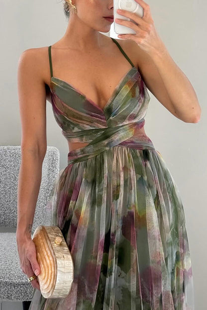 Adriana | Floral Print Maxi Dress