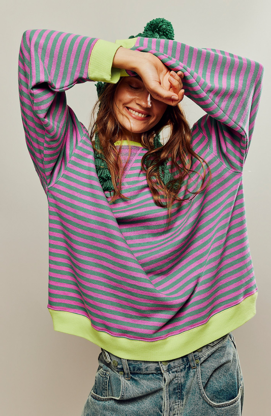 Skye | Oversized Striped Sweater