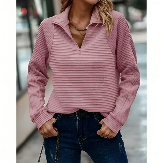 Lauren | Zip V-Neck Pullover