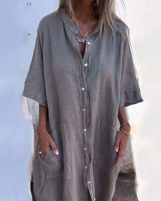 Leona | Boho Shirt Dress