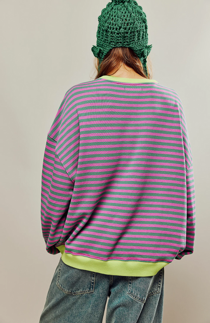 Skye | Oversized Striped Sweater