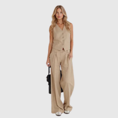Serena | Handmade Linen Casual Outfit