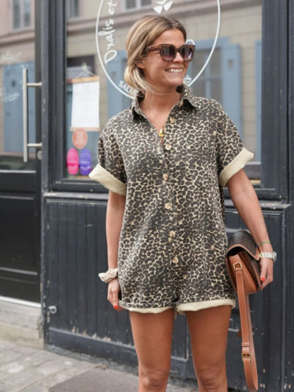 Angelina | Leopard print shirt dress