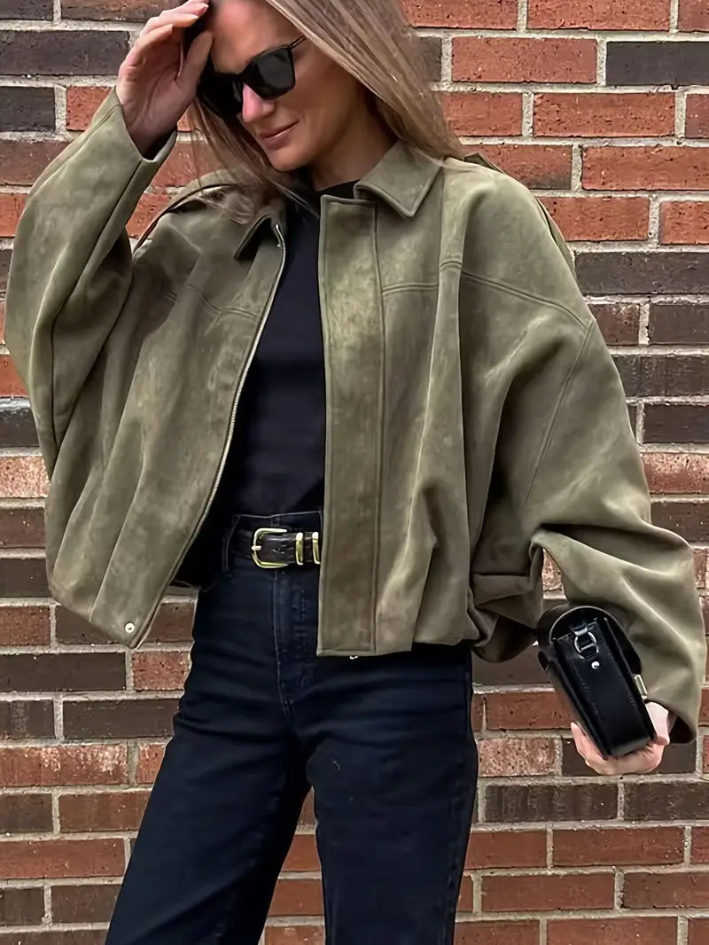 Rebel | Oversized Suede Jacket