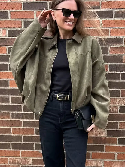 Rebel | Oversized Suede Jacket