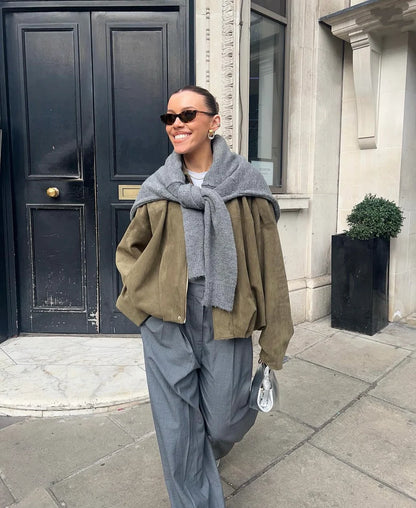 Rebel | Oversized Suede Jacket