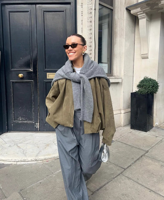Rebel | Oversized Suede Jacket