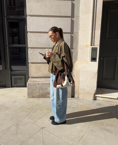 Rebel | Oversized Suede Jacket