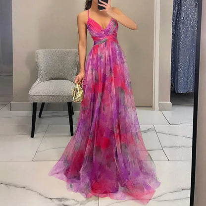 Adriana | Floral Print Maxi Dress