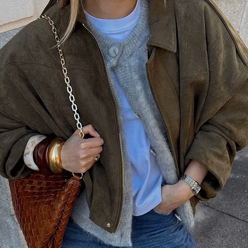 Rebel | Oversized Suede Jacket