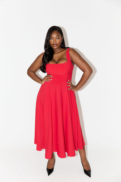 Emily | Timeless Flowy Midi Dress